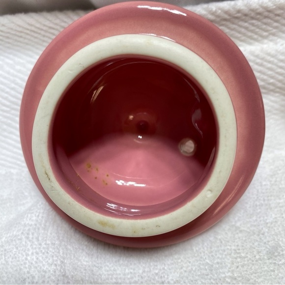 Vintage in EUC. Adorable pink ceramic pottery teapot - Picture 2 of 13